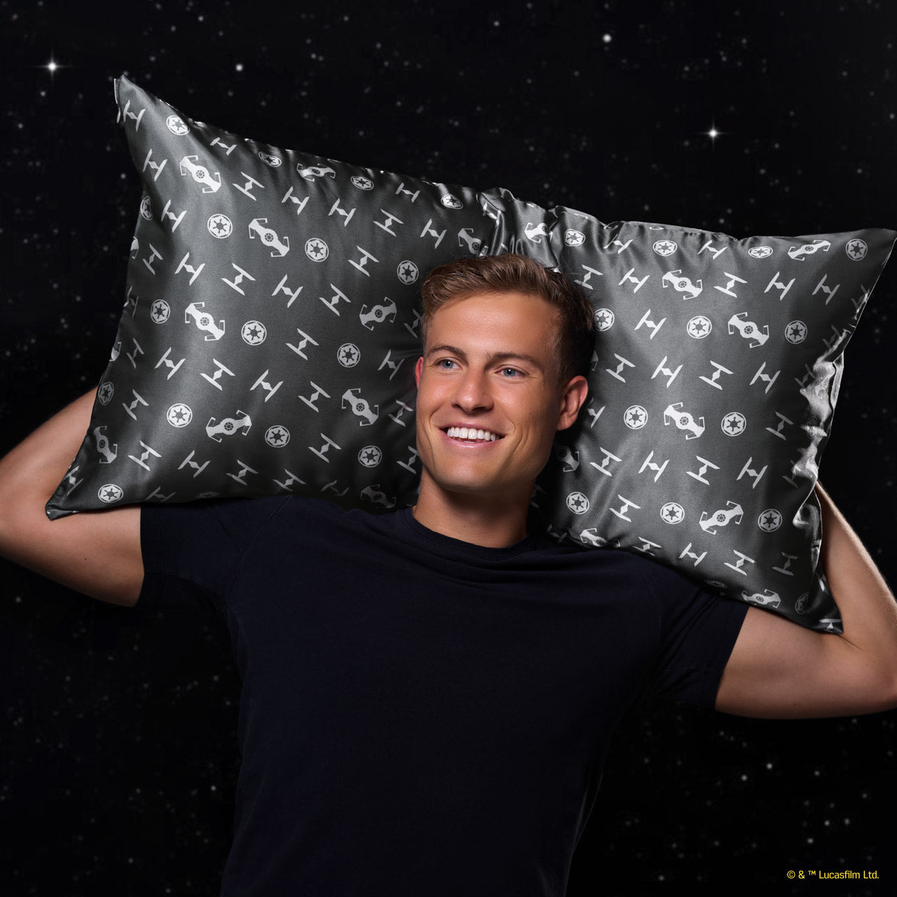 Star Wars™ & Kitsch Satin Pillowcase in Galactic Empire - King