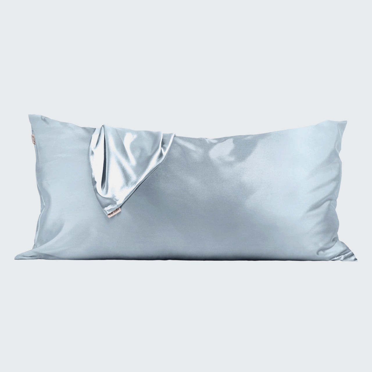 Taie d'oreiller Satin Haze Blue - King