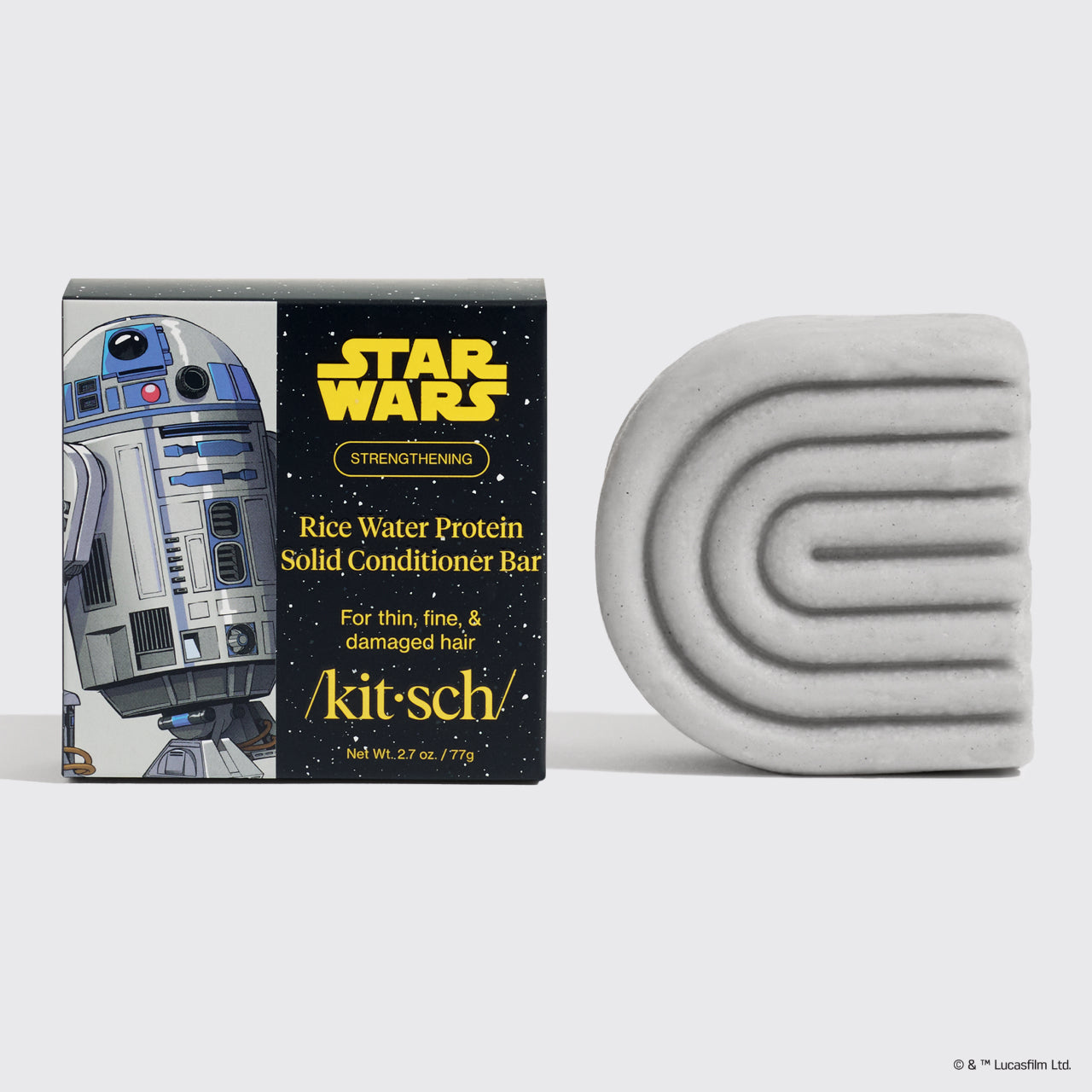 Star Wars™ & Kitsch Rice Water Protein Strengthening Solid Conditioner - R2-D2