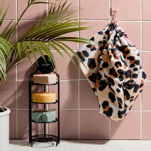 Kitsch Microfiber Hair Towel collection featuring Leopard and multiple prints