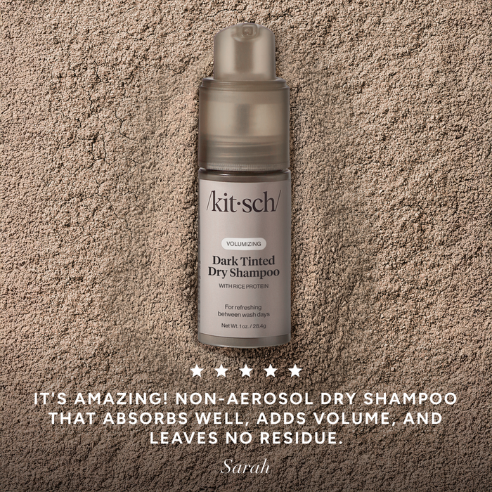 Shampoo a secco volumizzante alle proteine del riso con pompetta - Per capelli scuri