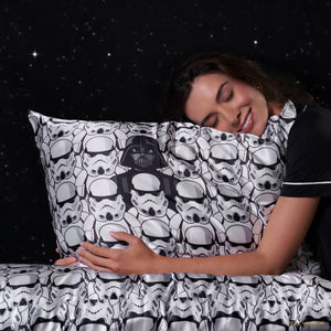 Star Wars™ & Kitsch Satin Pillowcase in Darth Vader & Stormtroopers