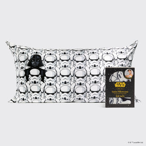 Star Wars™ & Kitsch Satin Pillowcase in Darth Vader & Stormtroopers - King