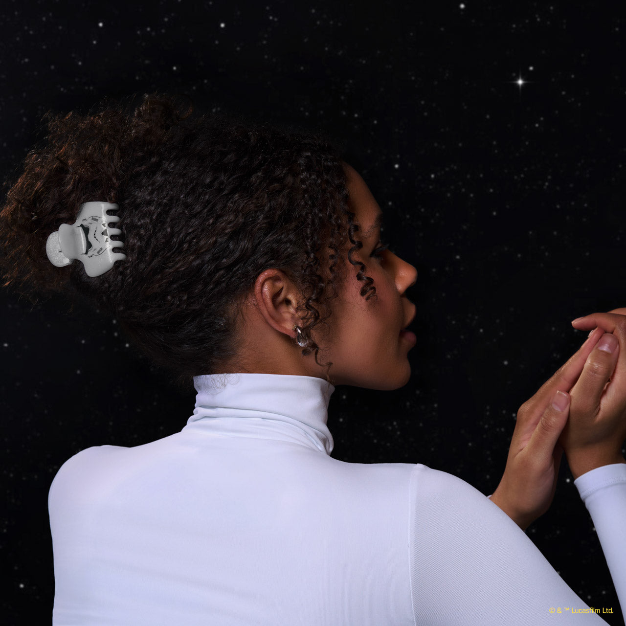 Star Wars™ & Kitsch Glitter Cloud Clip in Stormtrooper