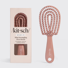 Mini brosse démêlante flexible – Terracotta