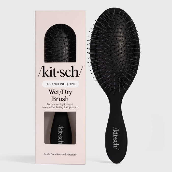 Spazzola Nera per Capelli Bagnati e Asciutti