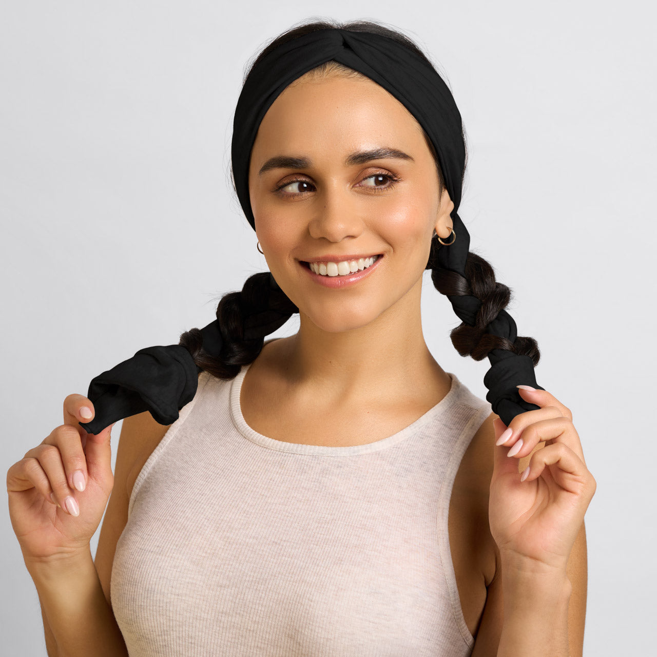 Black Set & Flow Active Curling Headband