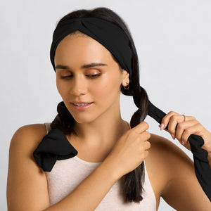 Black Set & Flow Active Curling Headband