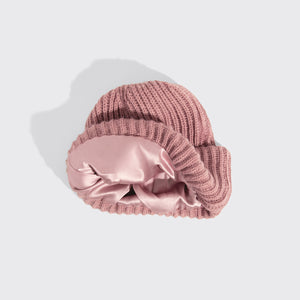 Glazey™ Satin-Lined Beanie in Blush