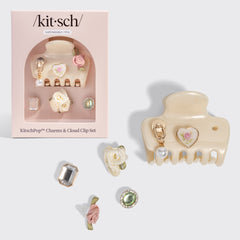 KitschPop™️ Cloud Clip & Charms in crema perlato