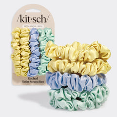 Scrunchies in raso arricciato multicolore Coastal Cottage