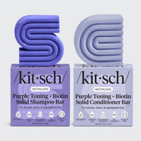 Shampoo e balsamo tonificante viola per capelli trattati con colore e grigi