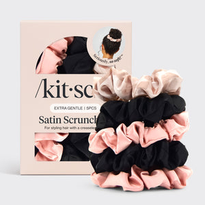 Scrunchies per dormire in raso assortiti