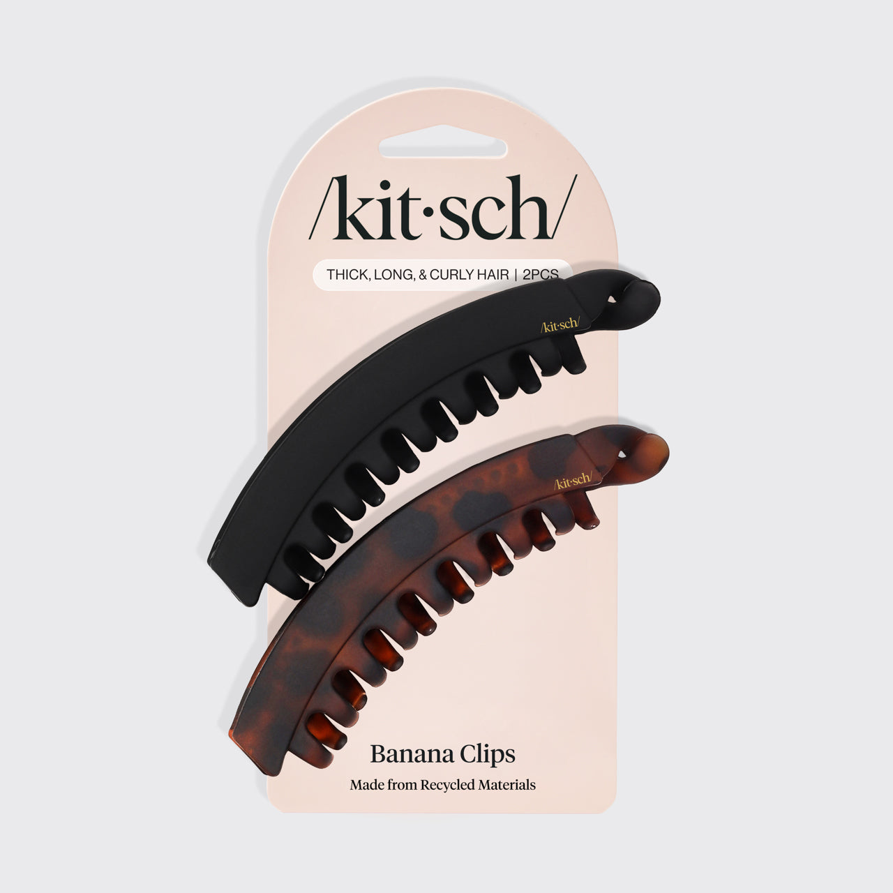 Κλιπ μπανάνας 2 τεμαχίων - Μαύρο & Tort