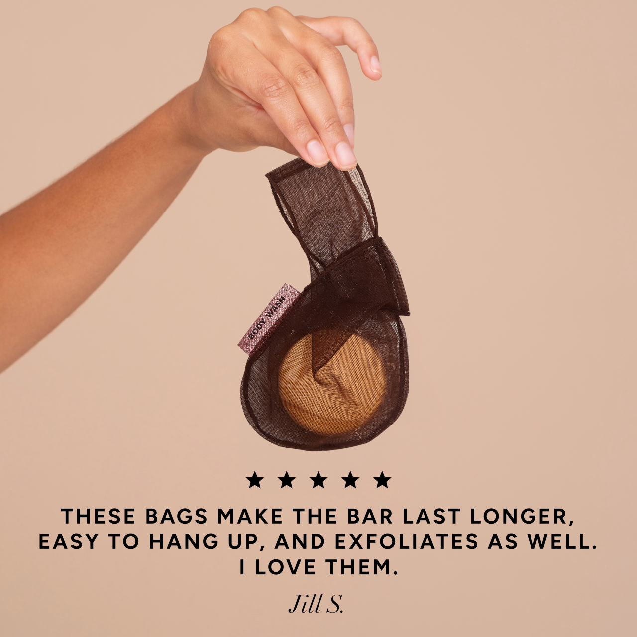 Bolsa para gel de baño en barra - Chocolate