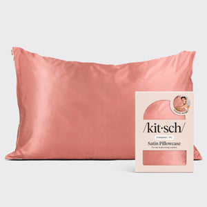 Satin Pillowcase in Terracotta