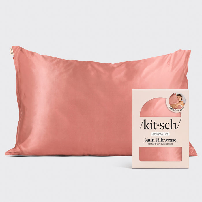 Satin Pillowcase in Terracotta