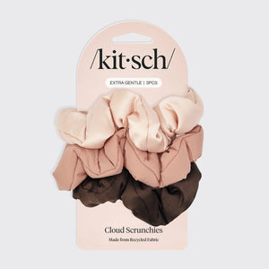 مجموعة من 3 قطع من القماش المعاد تدويره - خشب الورد