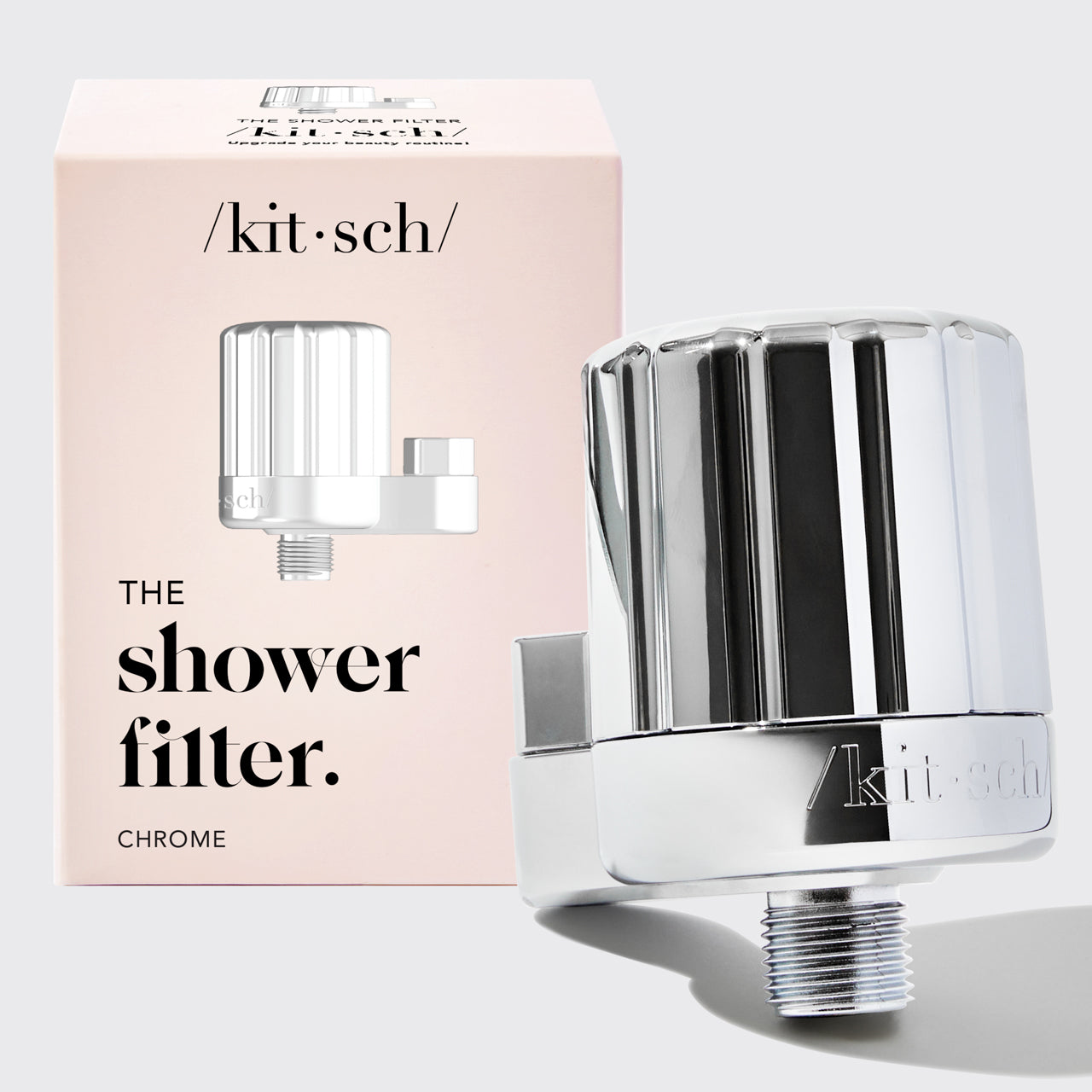 Set 4 pezzi filtro doccia + shampoo e balsamo - Cromo