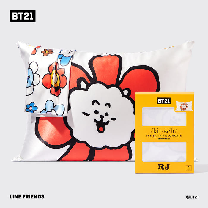 Kitsch x BT21 Satin-Kissenbezug - RJ