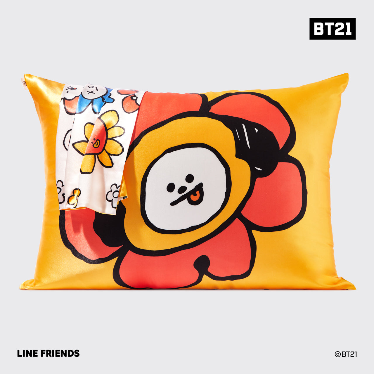 Funda de almohada de satén Kitsch x BT21 - CHIMMY
