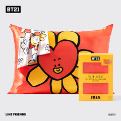 Kitsch x BT21 Satin-Kissenbezug - TATA