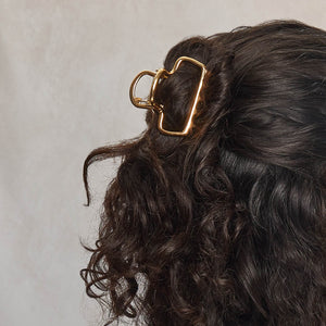 Gold Metal Cloud Claw Clip