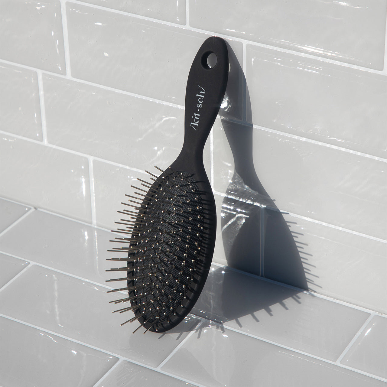 Consciously Created Metal Bristle Mini Travel Hair Brush με μεταλλικές τρίχες