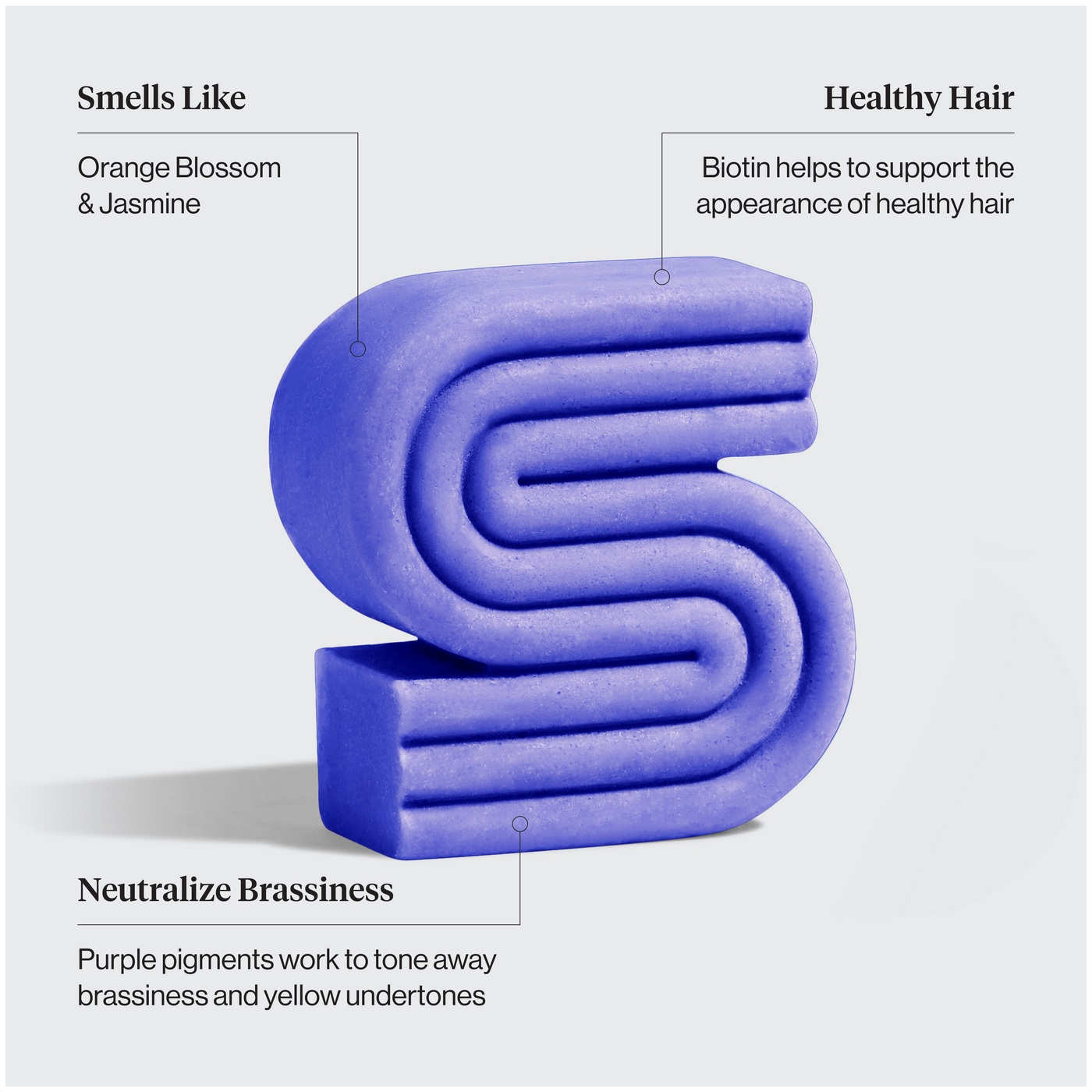 Purple Toning Shampoo & Conditioner Bar Combo for Color-Treated & Grey Hair