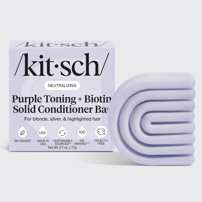 Purple Toning Conditioner Bar voor gekleurd en grijs haar