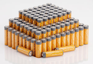 Amazon Basics 100-Pack AA Alkaline Batteries