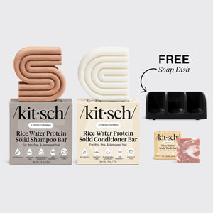 Strengthening Rice Water Trio & Black Soap Dish Bundle