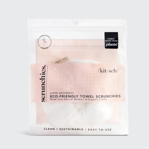 Towel Scrunchie 2 Pack - Eco White