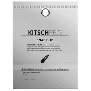Snap Hair Clips 10pc (Black) Pro Hair KITSCH 